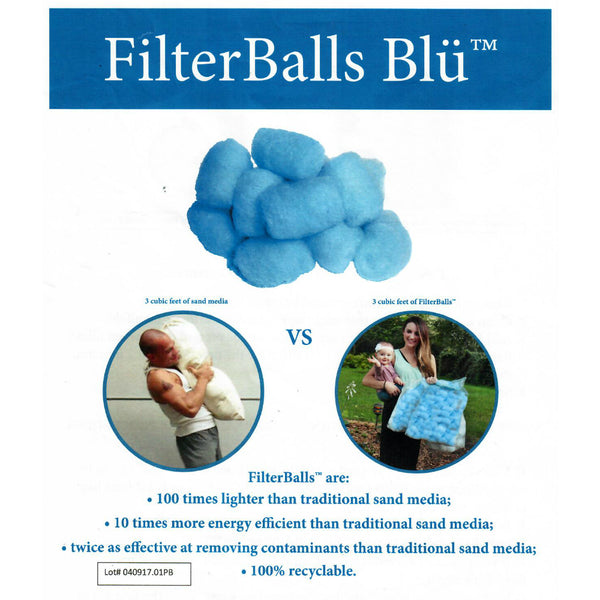 FilterBalls Blü - 1 pound bag